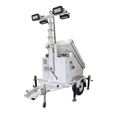 4*100 Watt Light Ηλιακή ενέργεια Led Lighting Trailer για διάσωση και αντιμετώπιση καταστροφών