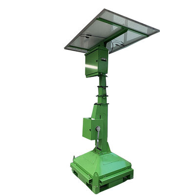 Ηλιακό φορητό δρόμο 2 * 50W LED φωτιστικά φωτιστικά πύργο για φωτισμό γήπεδο γκολφ