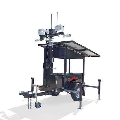 Ημερήσια εργασία Ηλιακή κάμερα Cctv Trailers για την παρακολούθηση του χώρου κατασκευής
