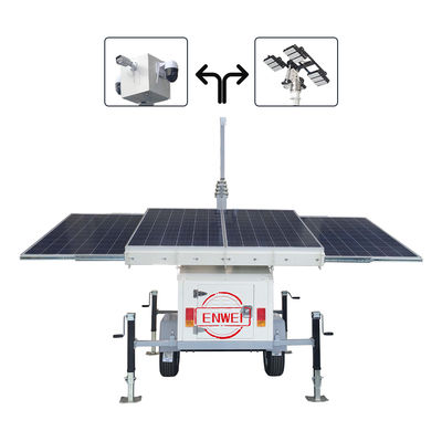 Off-Grid Solar Surveillance Trailer with 24/7 Monitoring No External Power Needed