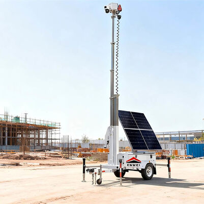 Solar Security Trailer CCTV Trailer για Υπαίθρια Ασύρματη Παρακολούθηση Περιοχής