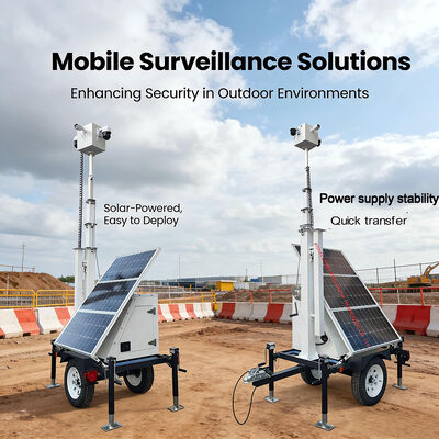 Solar Powered Camera Trailer Remote Monitoring System for Construction & Mining